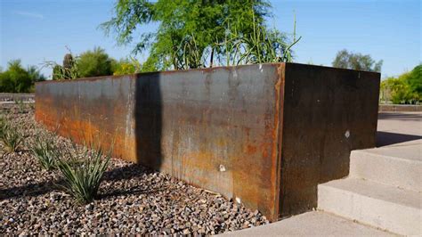 corten steel box pin|corten steel planter boxes.